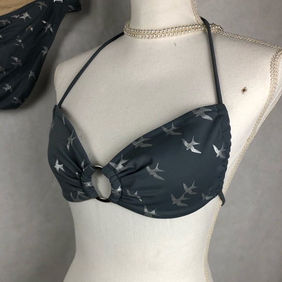 Victoria’s Secret Bird Print Gray Bikini - Picture 5 of 11